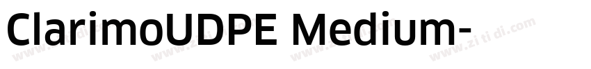 ClarimoUDPE Medium字体转换